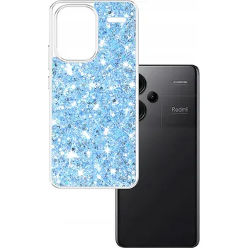 Pouzdro na mobilní telefon Techsuit Třpytivý kryt Xiaomi Redmi Note 13 Pro+ 5G Modrý