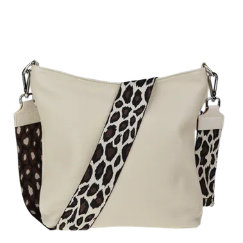 Kabelka NovaKabelka.cz Kožená italská crossbody kabelka Amalia Beige III