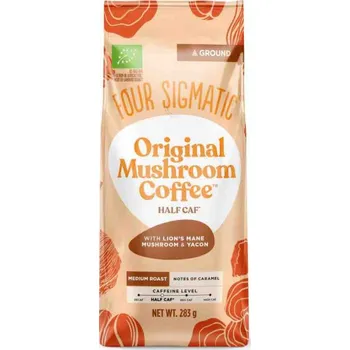 Káva Original Mushroom Coffee Half Caf Ground BIO, prášek