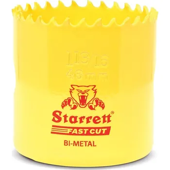 Vrták STARRETT Vykružovací vrták korunkový HSS 46mm, bimetalová děrovka - novinka FAST CUT!
