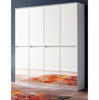 Šatní skříň trendteam Šatní skříň Zrcadlo bílý melamin 148 x 191 x 34 cm | 1718-912-01