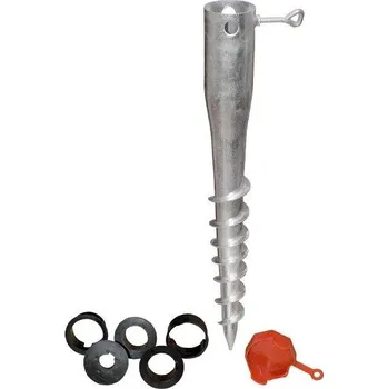 Stavební materiál Zemní vrut - s plast. redukcí Délka: 900, Průměr: 68