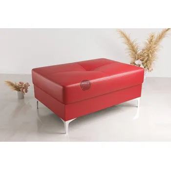 Taburet Taburet ORION TOSCANIA 100x55 cm přírodní kůže - červená kůže