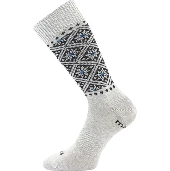 Dámská móda VOXX Ponožky dámské silné NORDKAPP z merino a s ionty stříbra SVĚTLE ŠEDÉ 35-38 126222