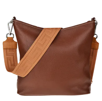 Kabelka NovaKabelka.cz Kožená italská crossbody kabelka Amalia Marrone V