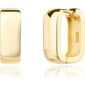 Náušnice Bealio BEALIO Stříbrné náušnice HRANY zlacené 03-13735-3743