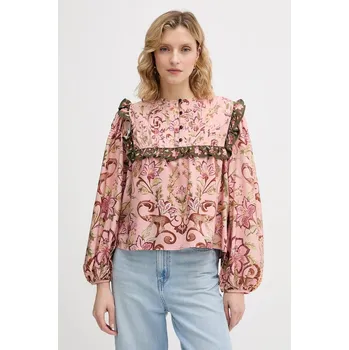 Dámská halenka Halenka Barbour x Farm Rio LSH1718 růžová 30B, vel. L