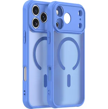 Pouzdro na mobilní telefon Techsuit HaloFrost II MagSafe pro iPhone 17 Pro Max nebesky modrá