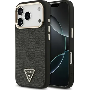 Pouzdro na mobilní telefon Guess Hardcase 4G Triangle Logo MagSafe iPhone 17 Pro Max černý