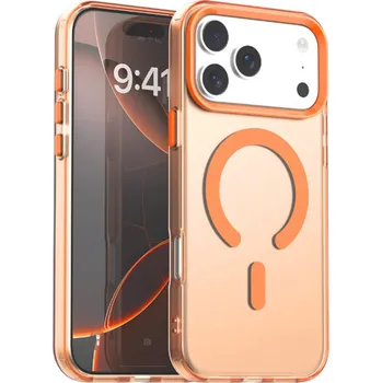 Pouzdro na mobilní telefon Techsuit CandyCase MagSafe Redmi 15C 4G 5G Poco C85 4G oranžová