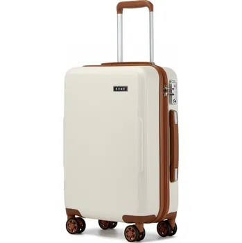 Kono 2494 Kufr spinner 55cm Krémová ABS/Polykarbonát