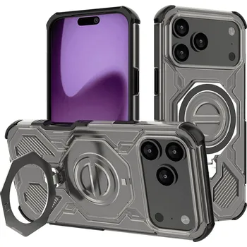 Pouzdro na mobilní telefon Techsuit Carbon Shield PRO pro iPhone 17 Pro Max v kouřově černé