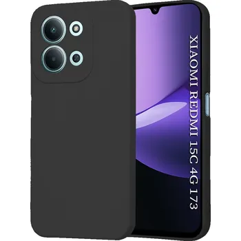 Pouzdro na mobilní telefon Techsuit SoftFlex pro Xiaomi Redmi 15C 4G / Redmi 15C 5G černý
