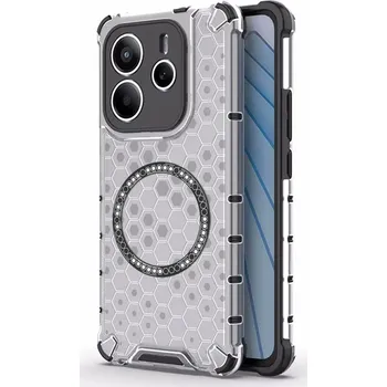 Pouzdro na mobilní telefon Techsuit HoneyComb Shield MagSafe pro Xiaomi Redmi Note 14 5G bílý