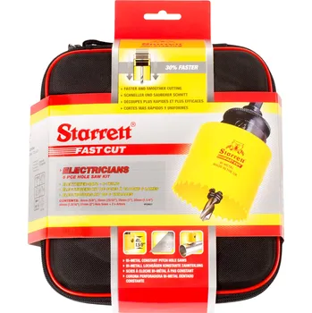 Vrták STARRETT sada vykružovacích korunek FAST CUT, značková - "Elektrikář 1“