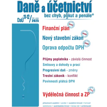 Kniha DaÚ č. 11-12 / 2026 - Finanční plán