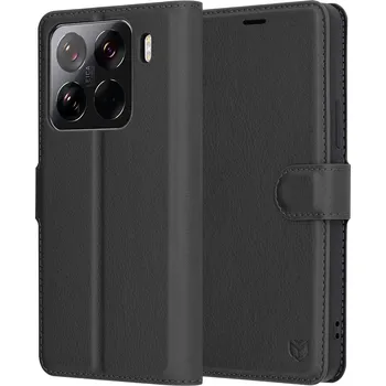 Pouzdro na mobilní telefon Kožené pouzdro Techsuit Xiaomi 15 Pro černé