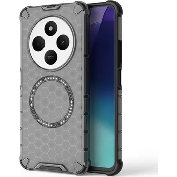 Pouzdro na mobilní telefon Techsuit HoneyComb Shield MagSafe pro Xiaomi Redmi 14C Poco C75 černá
