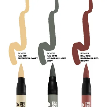 Modelářská barva AK Interactive GERMAN TANKS INTERIOR COLORS – RC MARKERS SET