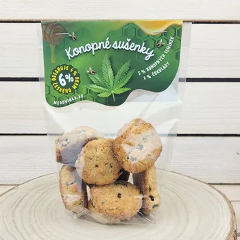 Konopné sušenky s medem a čokoládou 140 g