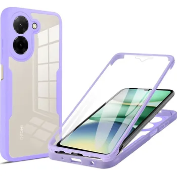 Pouzdro na mobilní telefon Techsuit ColorVerse 360 Series + Ochranná fólie Xiaomi Redmi A5 4G Fialová