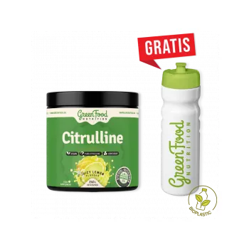 Anabolizér GreenFood Citrulline + Ekologická láhev zdarma - Citron