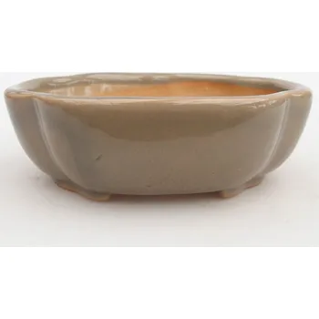 Květináč Keramická bonsai miska 10,5 x 9 x 3,5 cm šedá