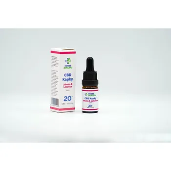 CBD HODSEDOKLIDU CBD Olej 20% bez THC (s jahodou a lékořicí)