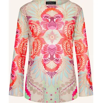 Dámské tričko Grace Dámské Tričko S Dlouhým Rukávem Ze Síťoviny, oranžová /...