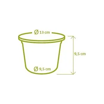 Květináč Plastia Květináč Narcis ø 13 taupe