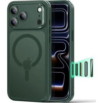 Pouzdro na mobilní telefon ESR Classic Hybrid HaloLock pro iPhone 17 Pro Max Zelená Mlha