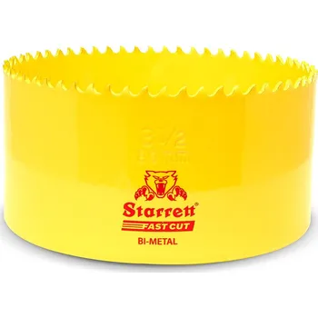 Vrták STARRETT Vykružovací vrták korunkový HSS 89mm, bimetalová děrovka - novinka FAST CUT!