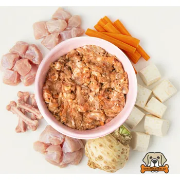 Krmivo pro psa BARF - Kuře komplet 1 kg KRMIMMASEM.CZ KM101