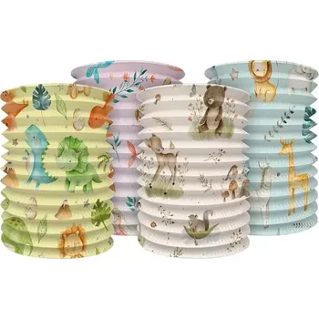 Závěsný lampion mix dětských postaviček a zvířátek 15 cm