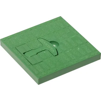 revizní šachta Dakota poklop s madlem 200 x 200 mm zelená
