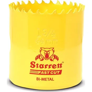 Vrták STARRETT Vykružovací vrták korunkový HSS 44mm, bimetalová děrovka - novinka FAST CUT!