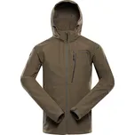Alpine Pro HOOR NEUTRÁLNÍ / ZEMITÁ PÁNSKÁ SOFTSHELLOVÁ BUNDA S MEMBRÁNOU L-G