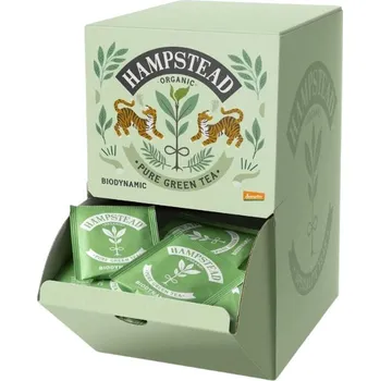 Horký nápoj Bio zelený čaj Fairtrade Hampstead Tea London 250 ks