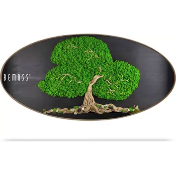 Obraz Mechový obraz Elipsa STROM ARLES - 50 x 100 cm