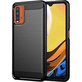 Pouzdro na mobilní telefon Techsuit Karbon Silikon Xiaomi Redmi 9T Redmi 9 Power Černý