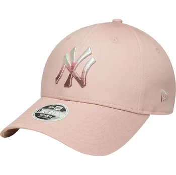 Kšiltovka kšiltovka New Era 9FO Metallic Logo MLB New York Yankees - Pink Rouge/Fushia one size