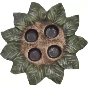 Vánoční dekorace Keramika Oznice Svícen adventní keramický 30 x 5 x 30 cm vícebarevná