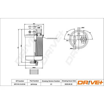 Palivový filtr Palivový filtr Dr!ve+ DP1110.13.0130