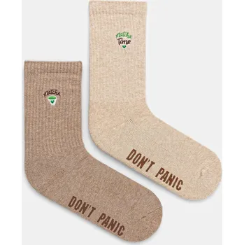 Pánské ponožky Ponožky Medicine 2-pack béžová barva RW25-LGDA04 80M, vel. 36/38