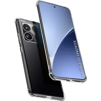 Pouzdro na mobilní telefon Techsuit Shockproof průhledný silikonový obal Xiaomi 15 Pro průhledný