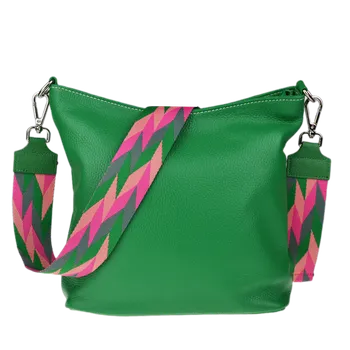 Kabelka NovaKabelka.cz Kožená italská crossbody kabelka Amalia Verde V