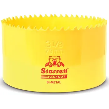 Vrták STARRETT Vykružovací vrták korunkový HSS 79mm, bimetalová děrovka - novinka FAST CUT!