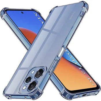 Pouzdro na mobilní telefon Techsuit Shockproof průhledný silikon Xiaomi Redmi 12 4G / 12 5G kouřově černý