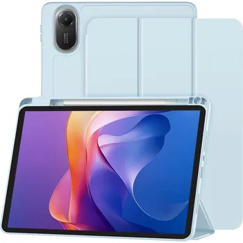 Pouzdro Techsuit Flex Trifold s držákem na tužku pro Xiaomi Redmi Pad 2 nebesky modré