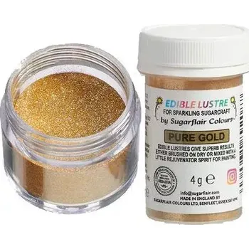 Potravinářské barvivo Sugarflair Jedlá prachová perleťová barva Pure Gold 4g